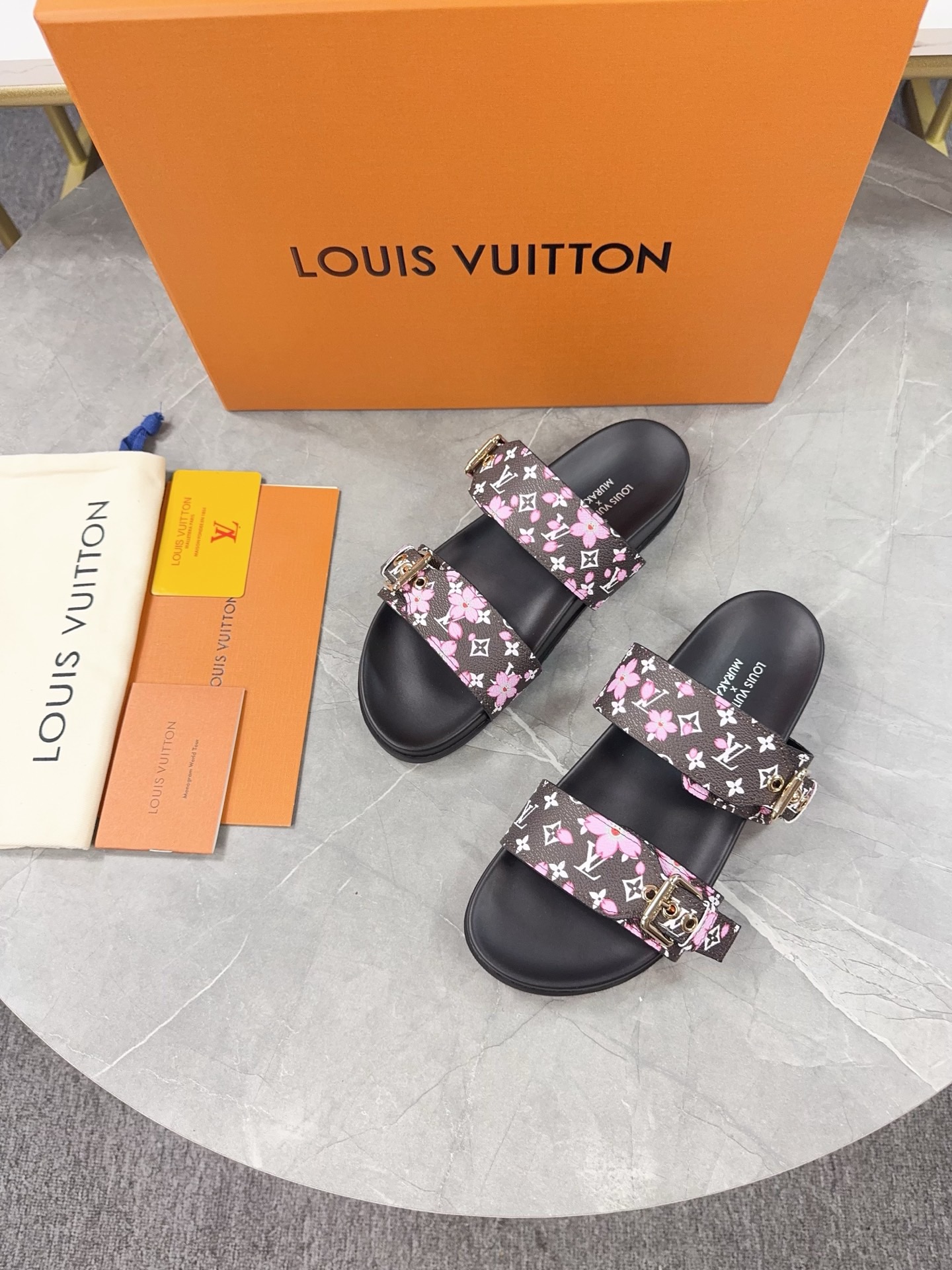 Louis Vuitton Pool Pillow Flat Comfort Slippers Size 36-46