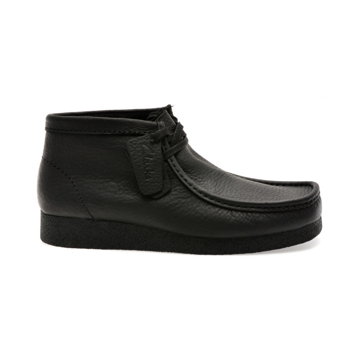 Ghete CLARKS negre, WALLABEE EVO BT, din piele naturala