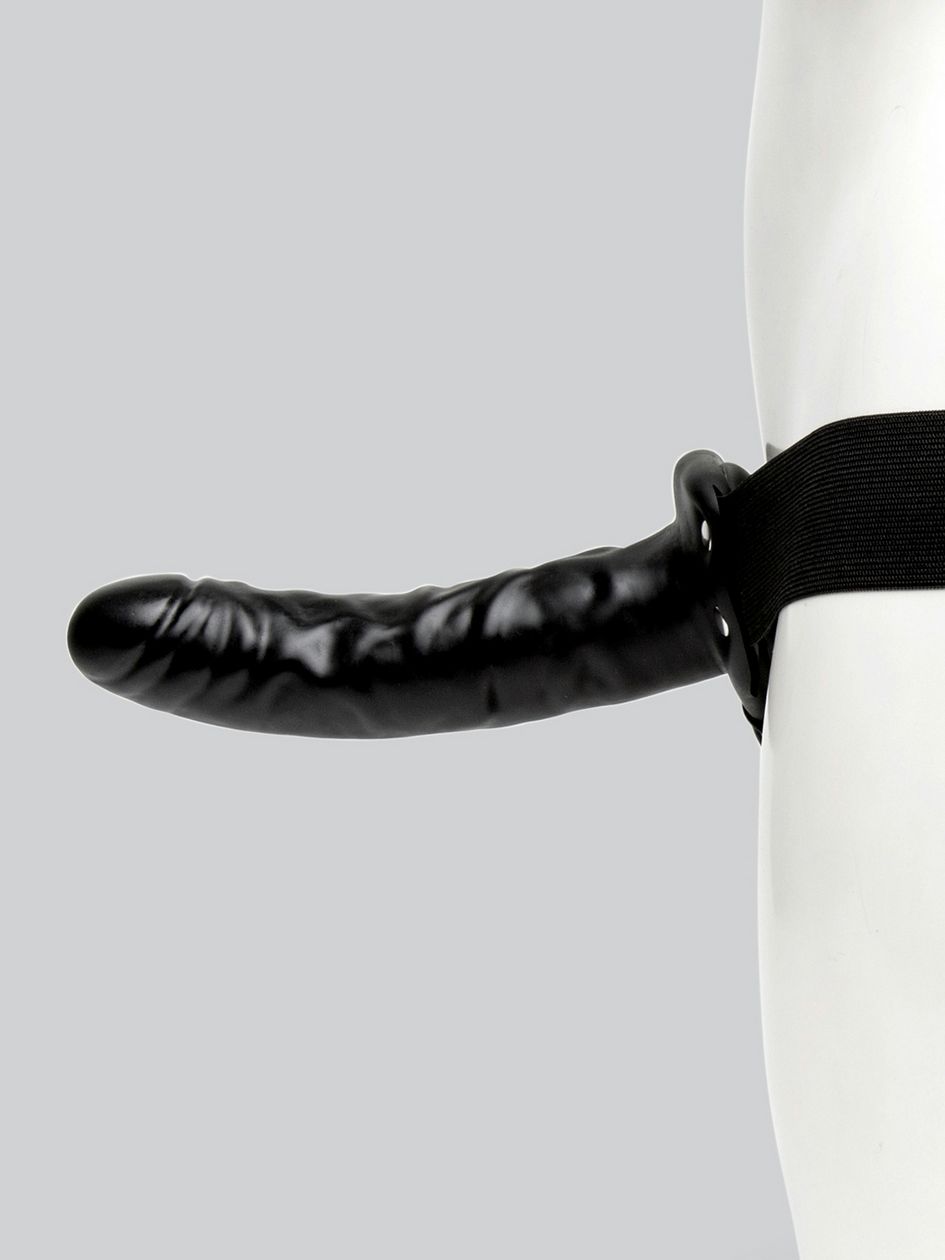 Lovehoney Perfect Partner Unisex Hollow Vibrating Strap-On 8 Inch
