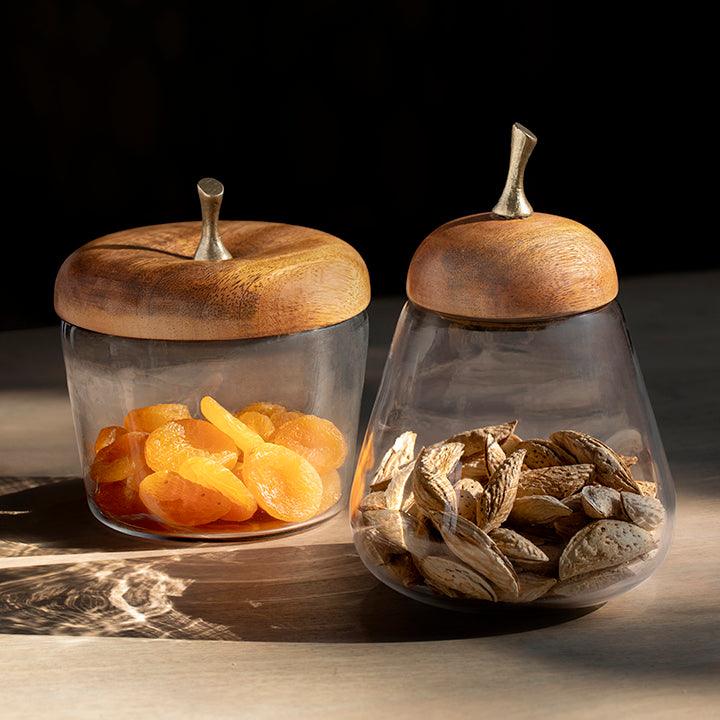 Glass Jar Set of 2