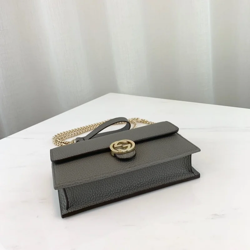 Gucci Leather Interlocking Gg Crossbody Bag 510314