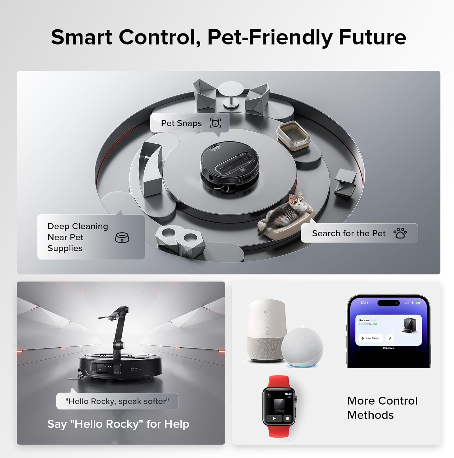 ⚡️Factory direct sales⚡️ Z70 Ultra-Smart Robot Vacuum with Mechanical Arm, 22,000Pa Suction & Hot Water Mop