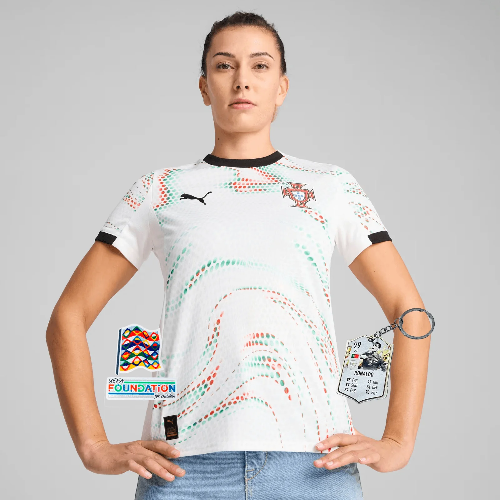 Camisola Feminina Portugal Alternativa 2025/26 - LAN?AMENTO