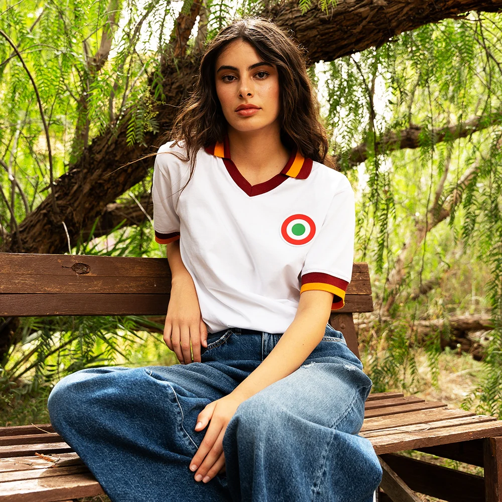 AS Roma Away 1980 - 81 Retro Football Shirt