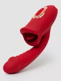 Teazers G-Spot Dildo Vibrator with Tongue Stimulator