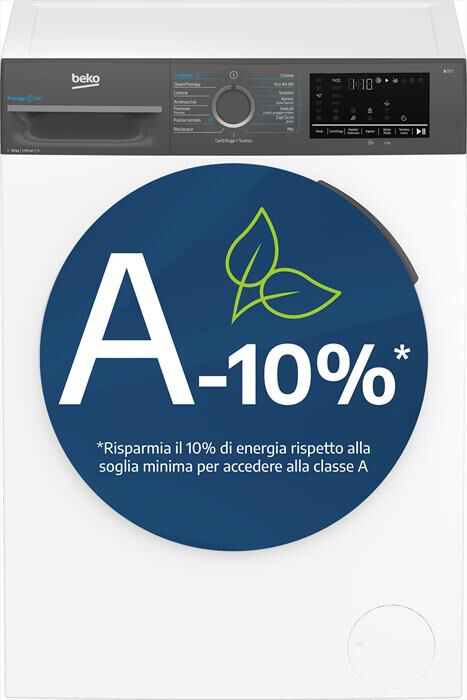 BEKO - Lavatrice BMWEU10147DA 10Kg Classe A-Antracite, Bianco