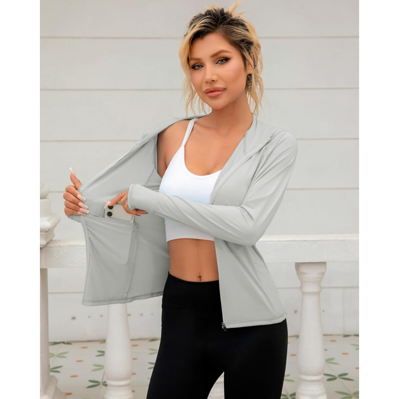 AURETOP Women's Sun Protection Hoodie Jacket