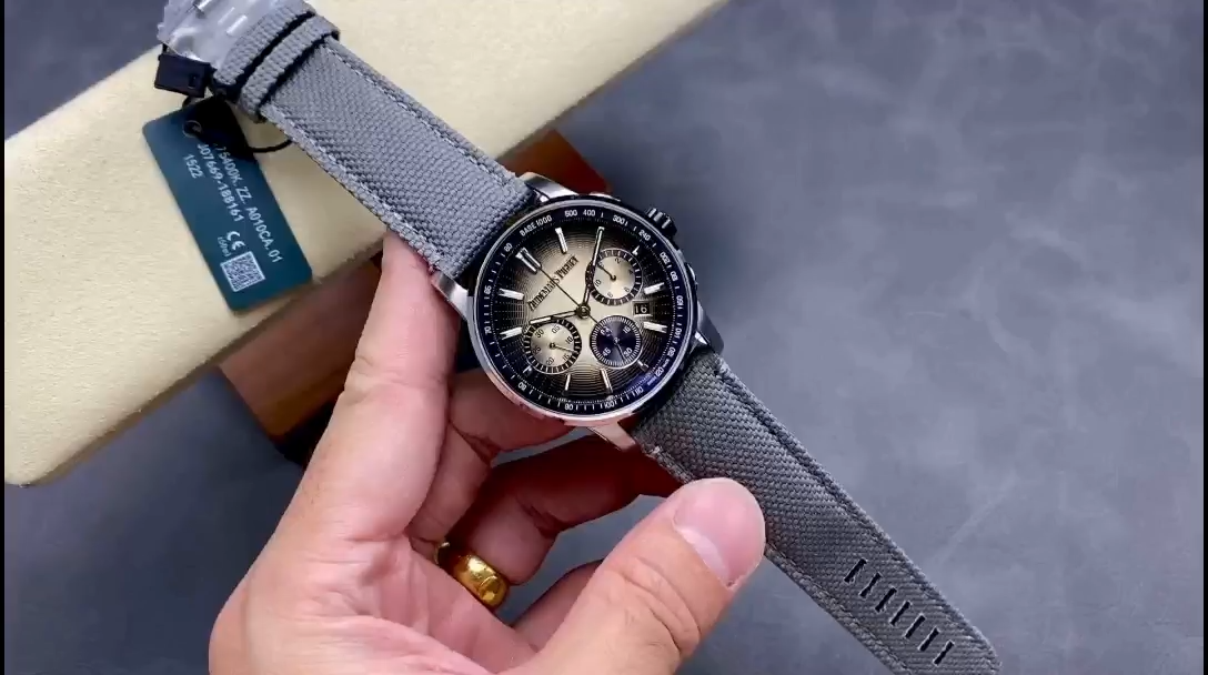 AP 26393QT.OO.A064KB.01 Code 11.59 Chronograph 41 Smoked Beige 1:1 Clone