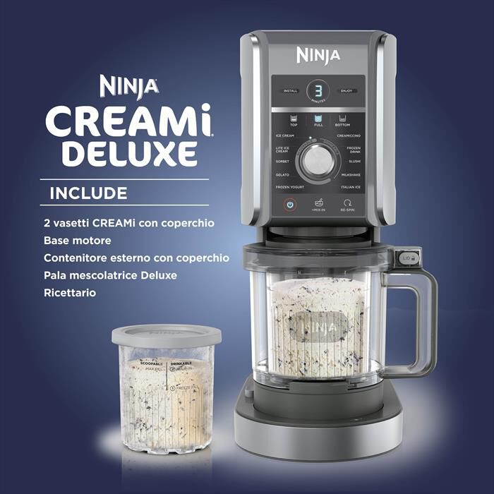 NINJA - Gelatiera CREAMI DELUXE NC502EU-Grigio
