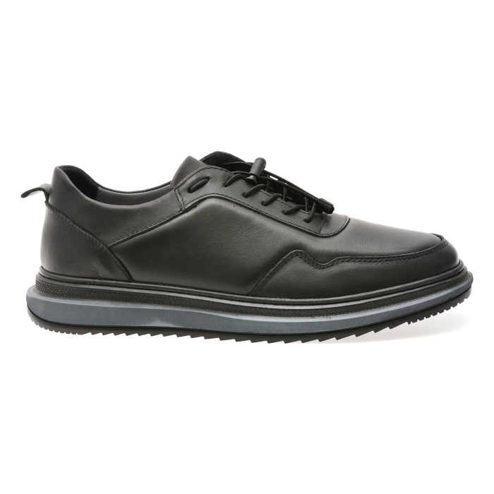 Pantofi sport BITE THE BULLET negri, OY5060B, din piele naturala
