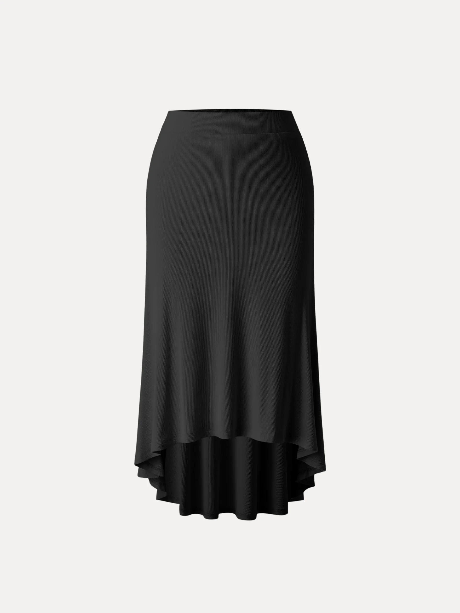 Coastal Flowy High-low Midi Skirt