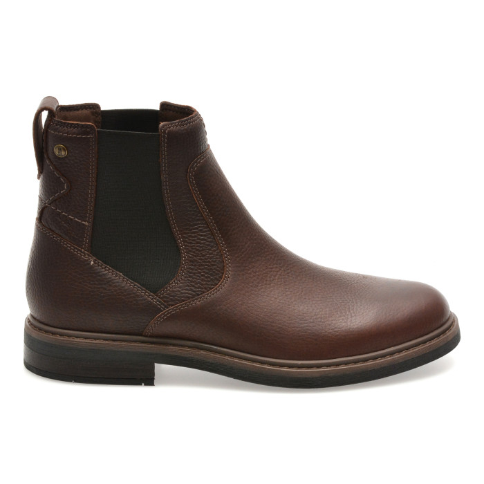 Ghete CLARKS maro, NEWFORD EASY, din piele naturala
