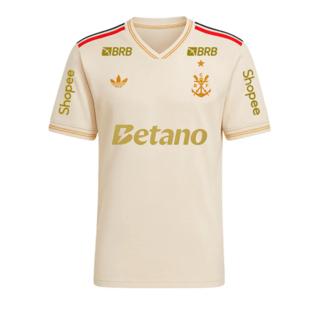 Manto Flamengo 2025/26 �?Fan version All Sponsor + Patch Copa do Brasil