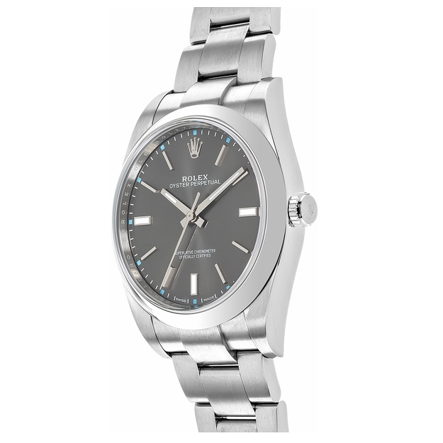Rolex Oyster Perpetual 39 Dark Rhodium Men's Watch 114300-0001