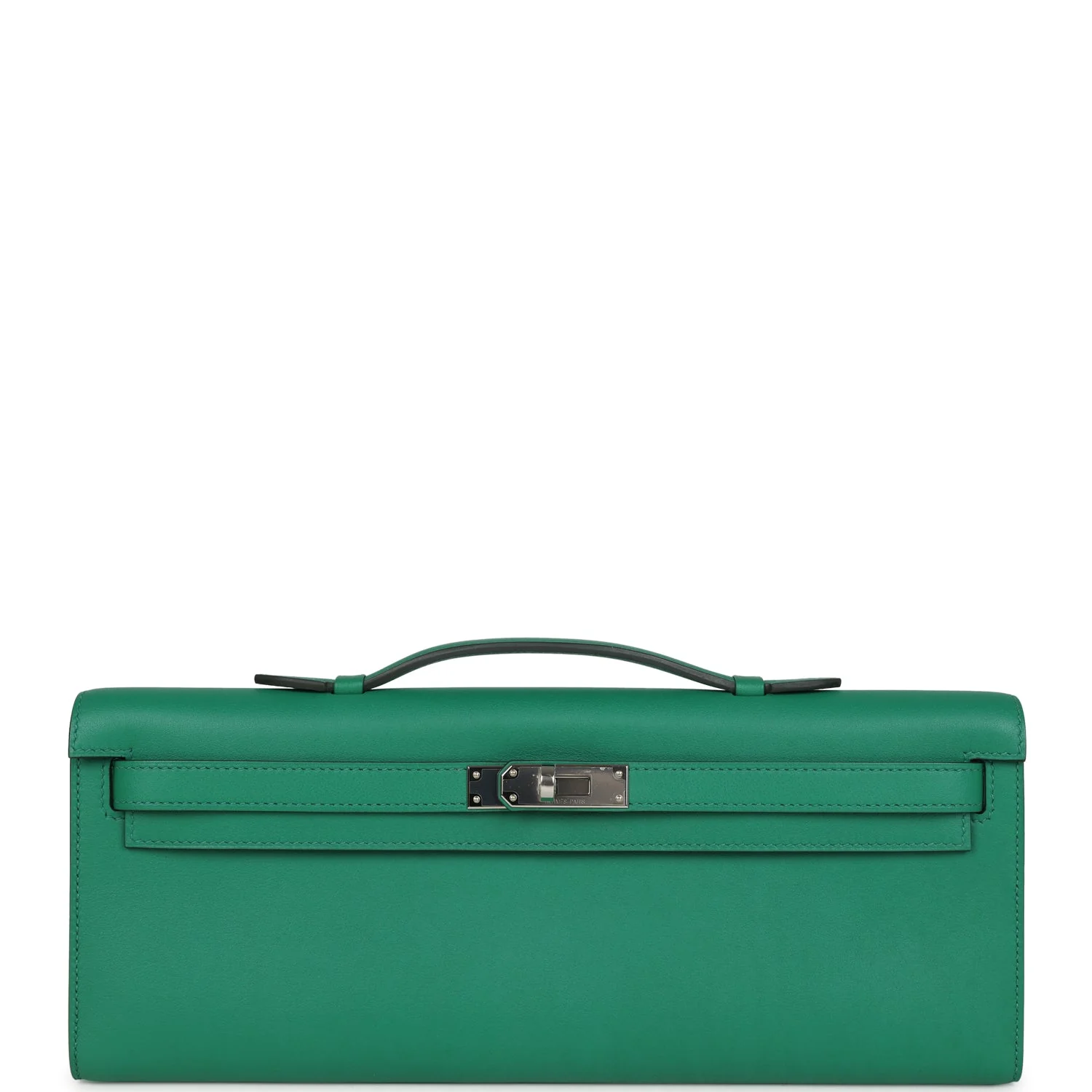 Hermes Kelly Cut Vert Vertigo Swift Palladium Hardware