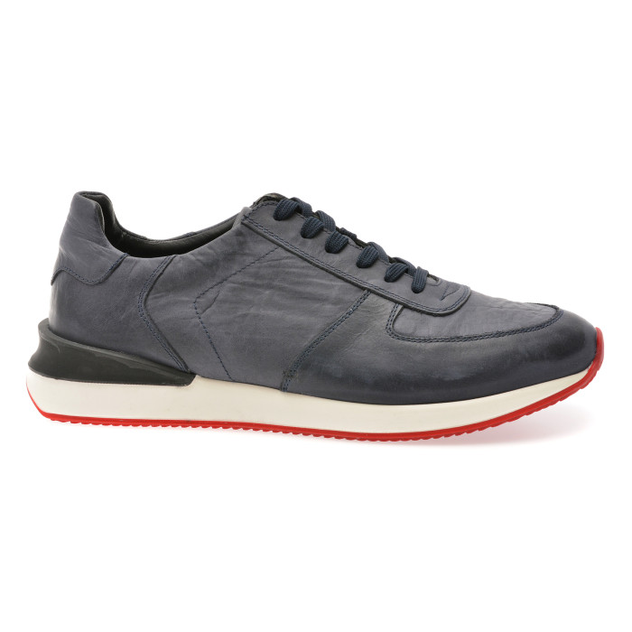 Pantofi sport BITE THE BULLET bleumarin, 2606L, din piele naturala