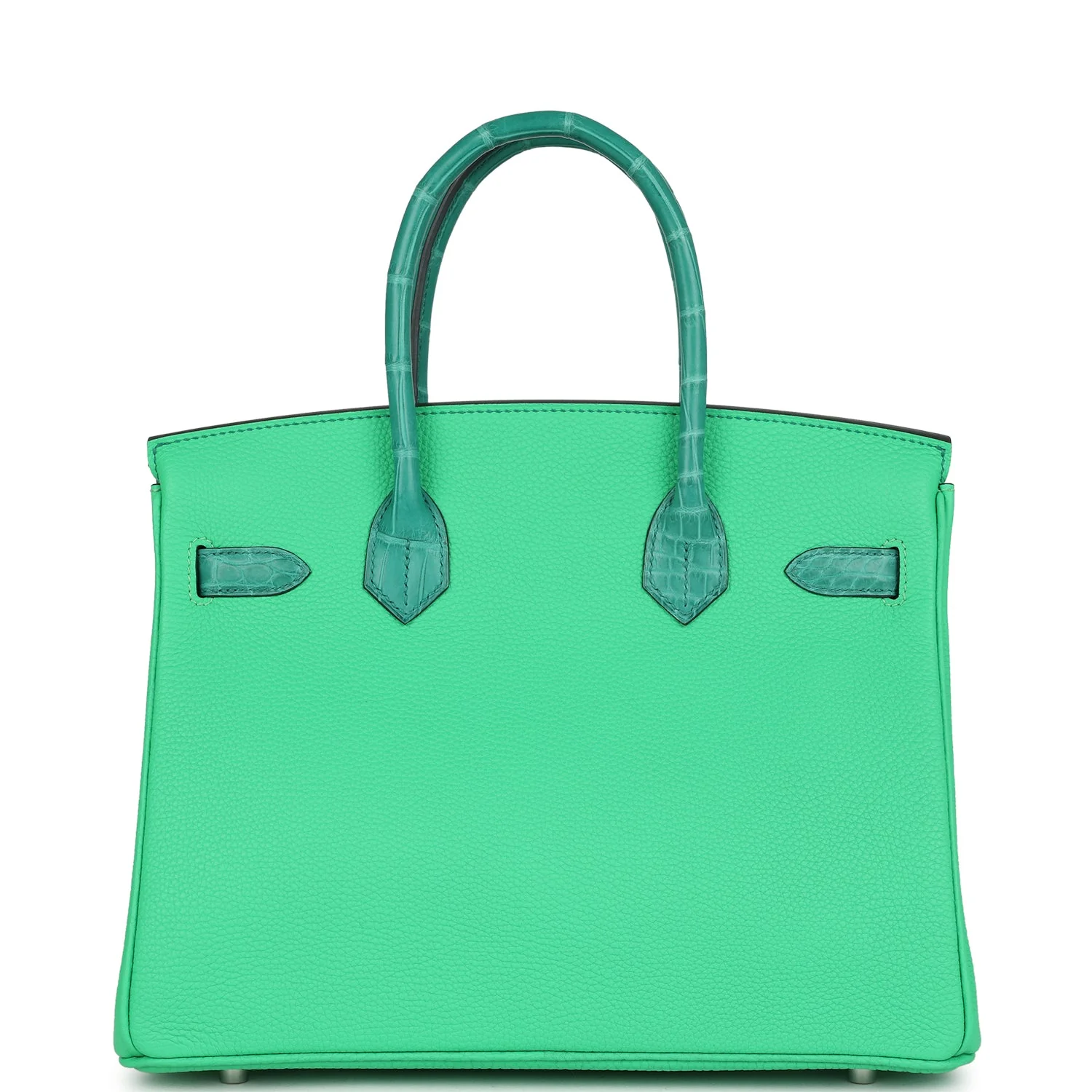 Hermes Birkin 30 Vert Comics Togo and Vert Jade Niloticus Crocodile Touch Palladium Hardware