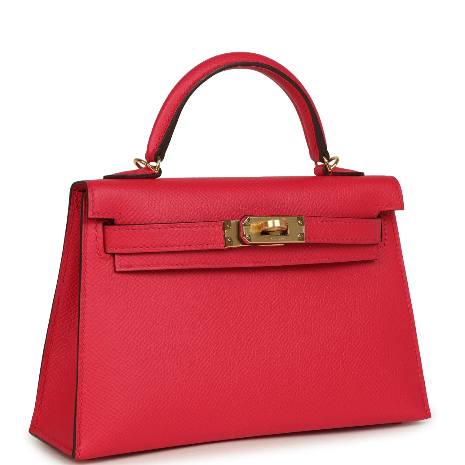 Hermes Kelly Sellier 20 Rose Extreme Epsom Gold Hardware