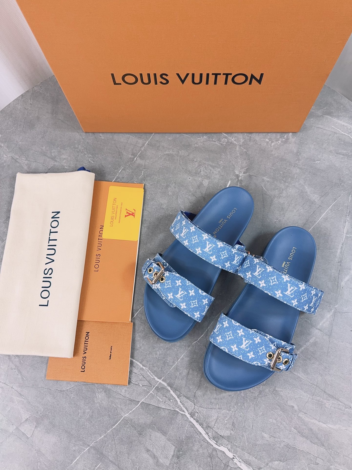 Louis Vuitton Pool Pillow Flat Comfort Slippers Size 36-46