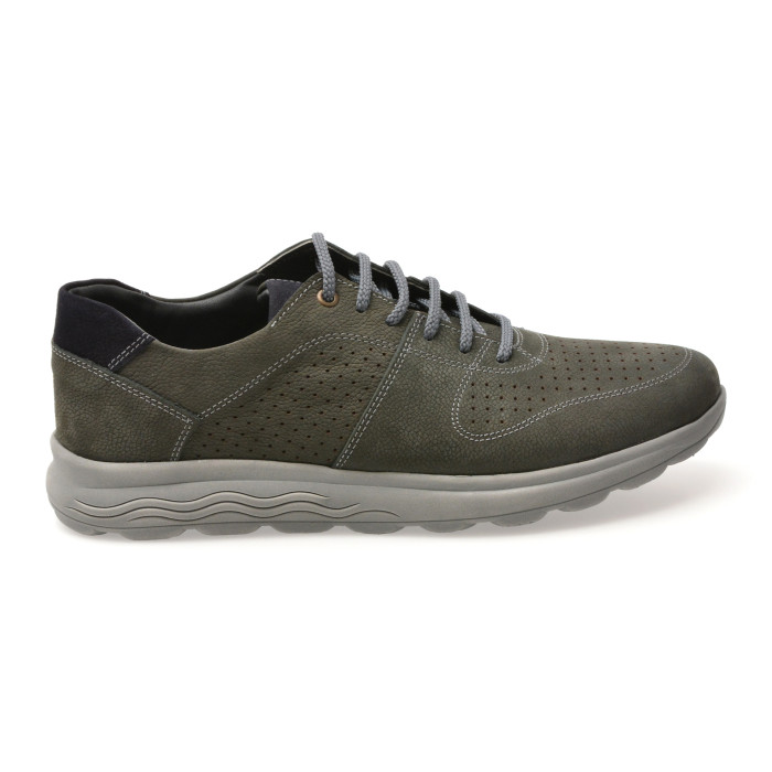 Pantofi sport BITE THE BULLET gri, SF6031, din nabuc