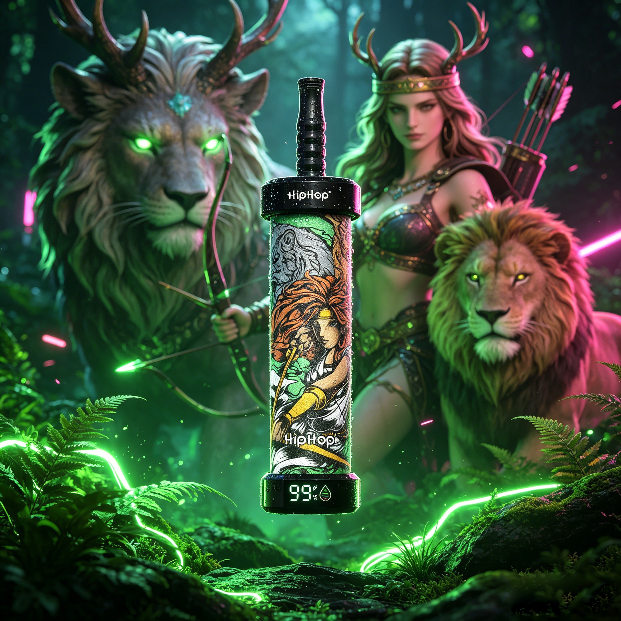 BANG x HipHop E-Hookah 80.000 Tiri | Edizione Limitata Shisha DTL/MTL con Schermo LED