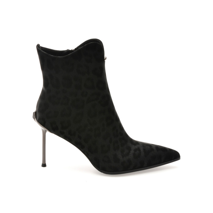 Botine elegante EPICA negre, 202760, din piele naturala