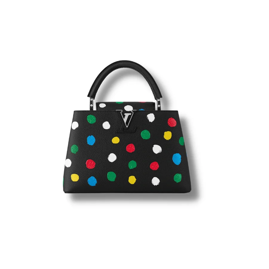 Louis Vuitton LV X YK Capucines MM Black 10.6in/27cm For Women – M21663