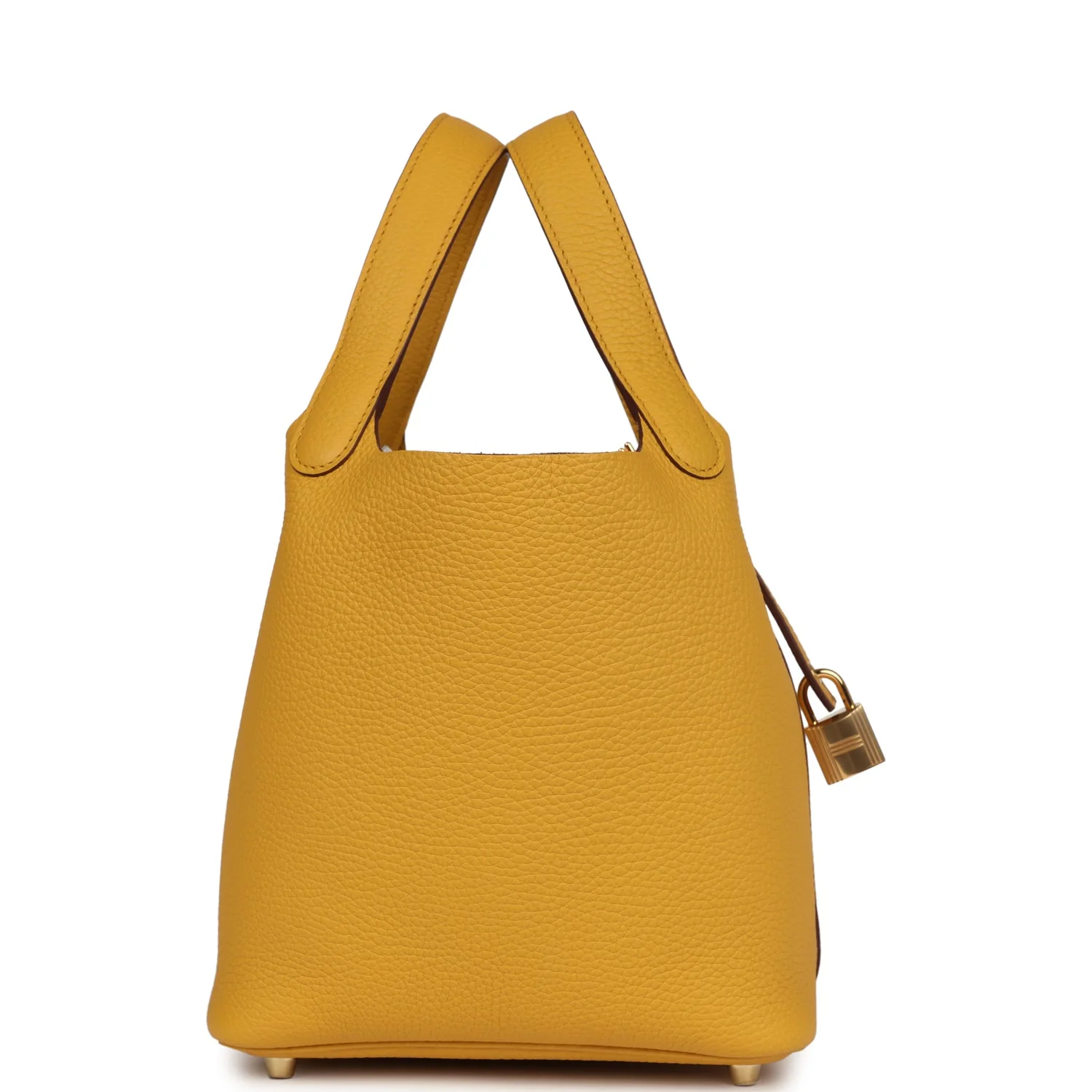 Hermes Picotin Lock 18 Jaune Ambre Clemence Gold Hardware