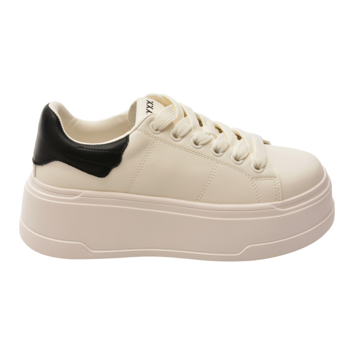 Pantofi sport GRYXX alb-negru, 2608, din piele naturala
