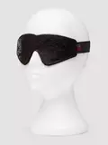 Bondage Boutique Black Rose Faux Fur Lined Blindfold