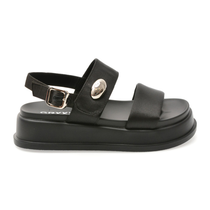 Sandale GRYXX negre, 790, din material textil