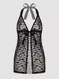 Lovehoney Plus Size Unwrap Me Black Lace Babydoll