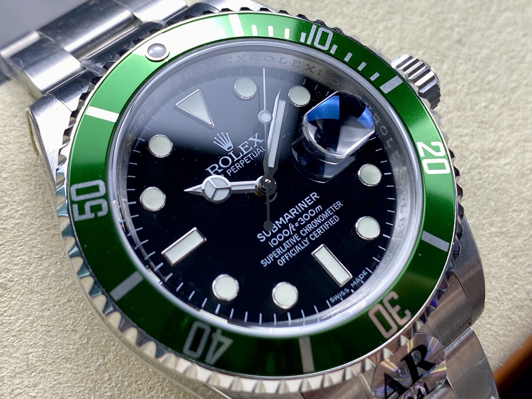 Rolex Submariner Date 16610LV Stainless Steel Oyster 40MM Black Dial Mens Replica Watch