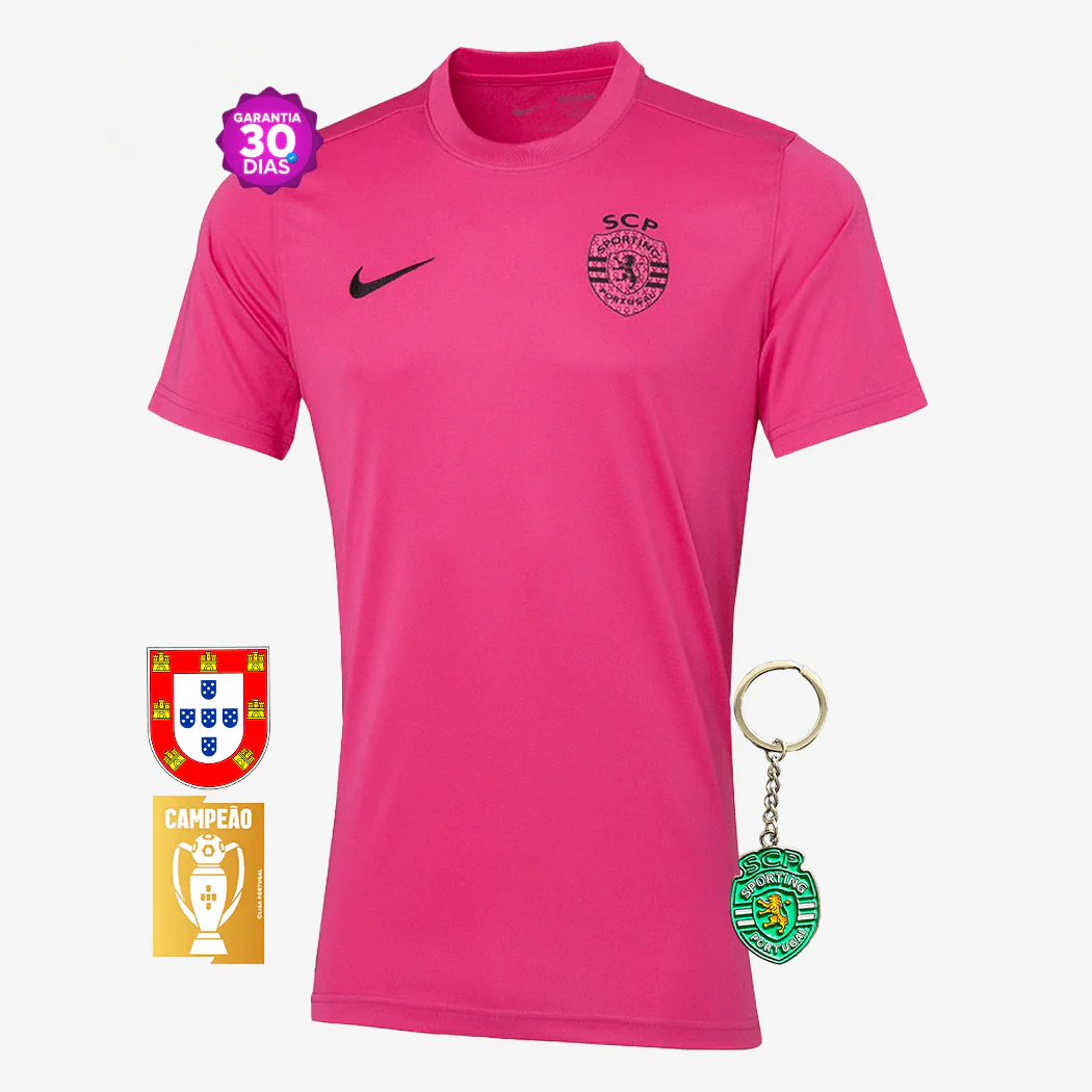 Camisola Sporting Outubro Rosa 2024/25 - ��LTIMAS UNIDADES! ????