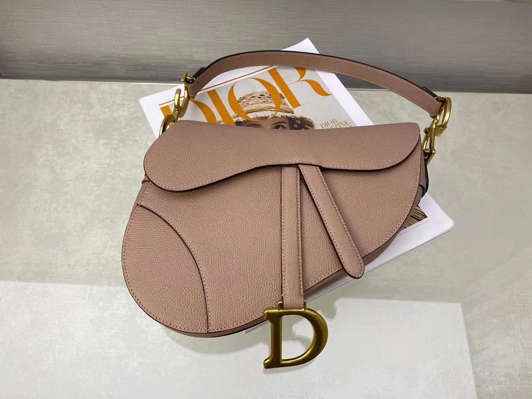 Christian Dior Saddle Bag With Strap Gold Toned Hardware For Women 25.5cm/10in CD M0455CBAA_M50P