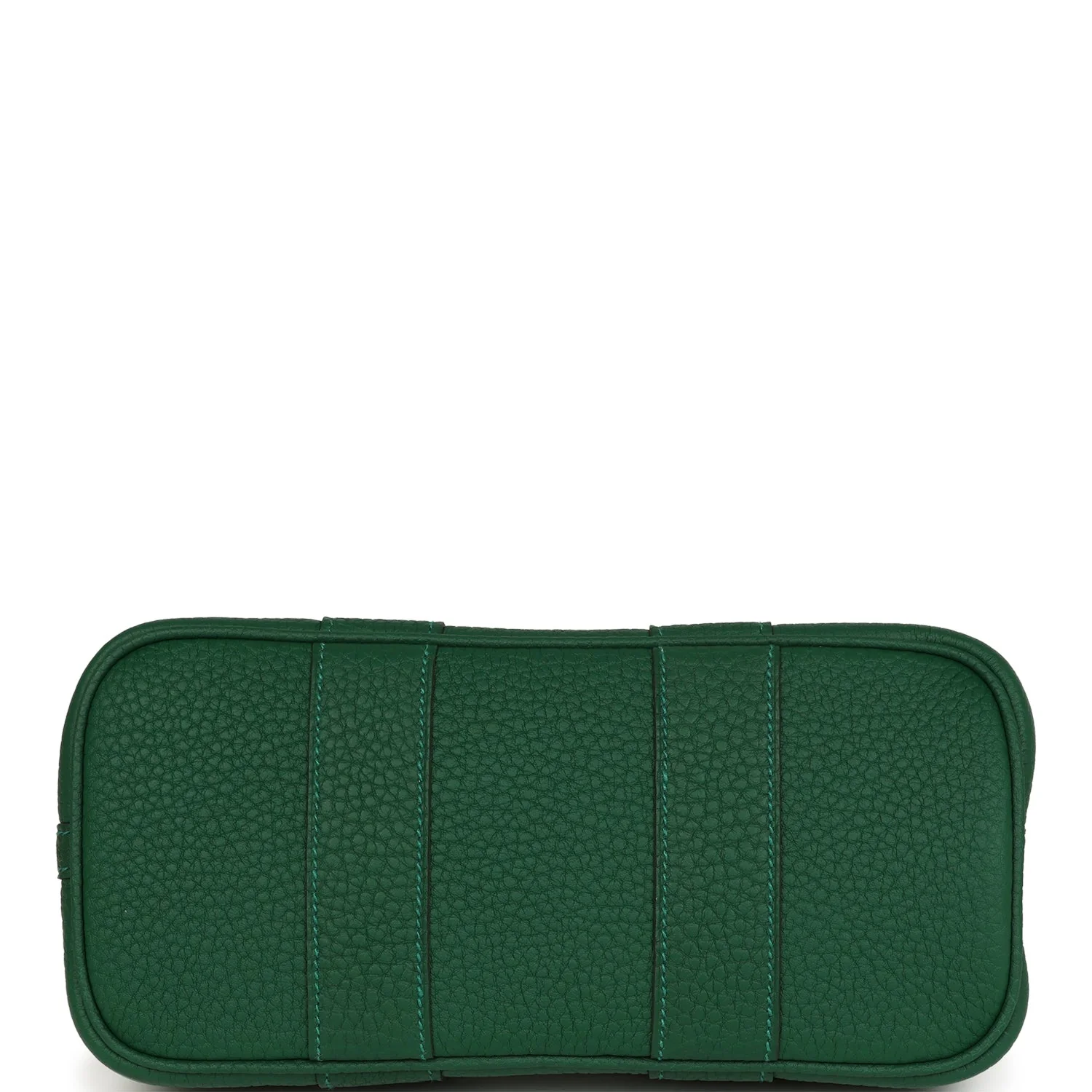 Hermes Garden Party Neo 23 Vert Moyen-Ecru Toile H Canvas and Vert Moyen Negonda Palladium Hardware