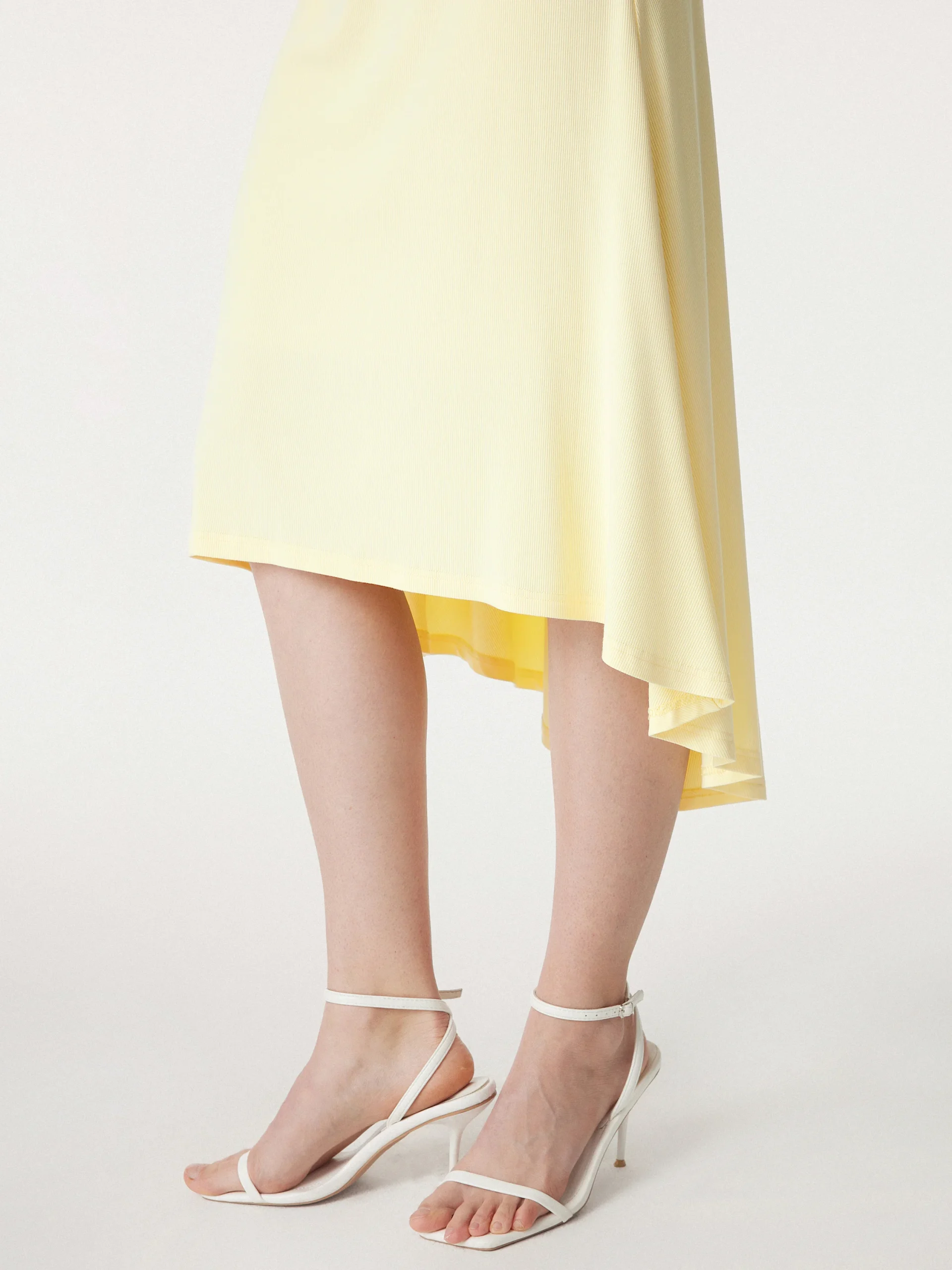 Coastal Flowy High-low Midi Skirt