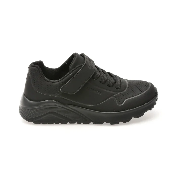 Pantofi sport SKECHERS negri, UNO LITE, din piele ecologica