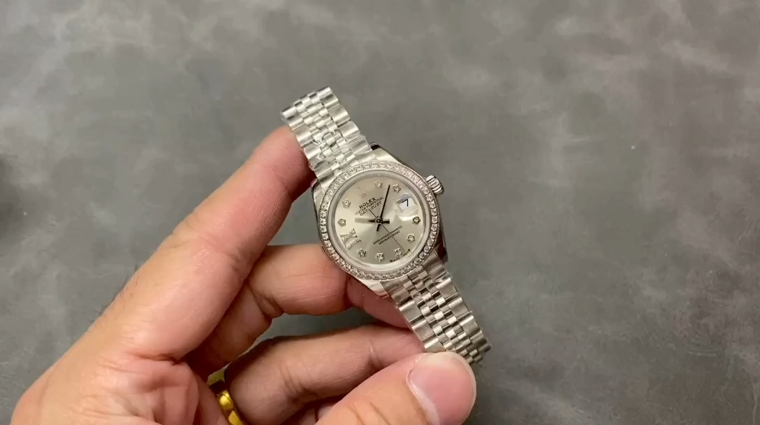 Rolex Datejust 28mm White Gold Silver Diamond President 279139rbr 0003 Women's Watch