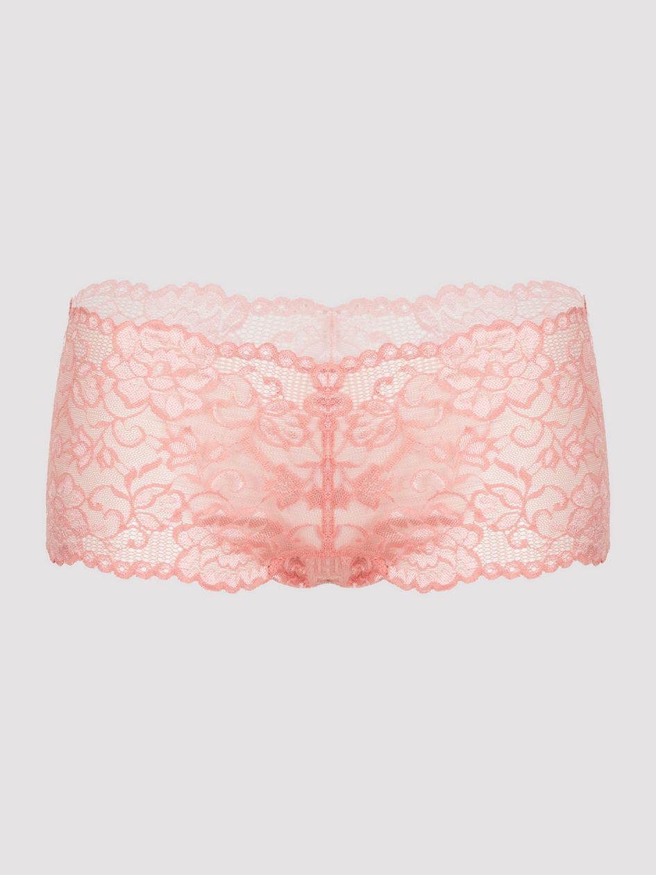 Lovehoney Flirty Powder Pink Lace Shorts