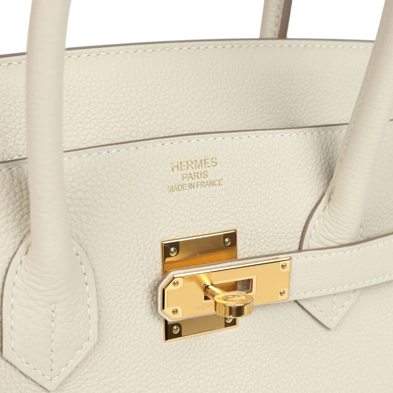 Hermes Birkin 35 Craie Togo Gold Hardware