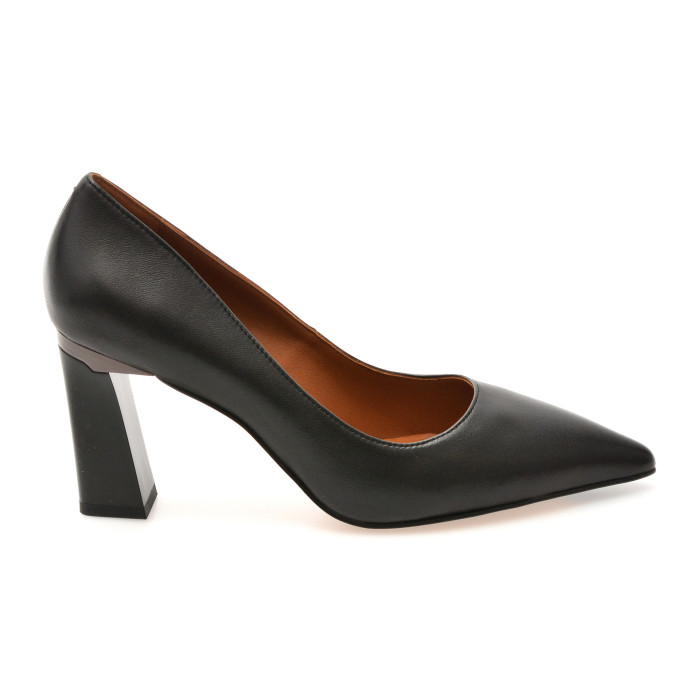 Pantofi eleganti EPICA negri, W1391, din piele naturala