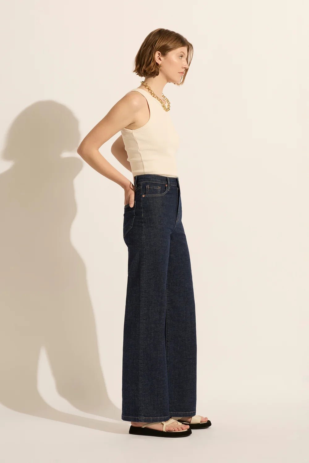 Retro Curve Flare Jeans