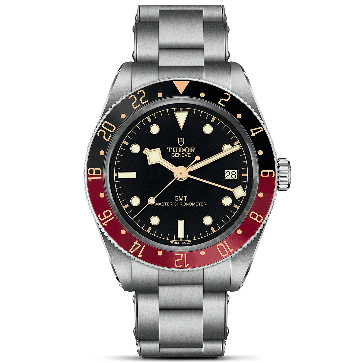 【Super Clone】TUDOR Black Bay 58 GMT 39mm Black/Red Bezel Automatic Bracelet Watch M7939G1A0NRU-0001