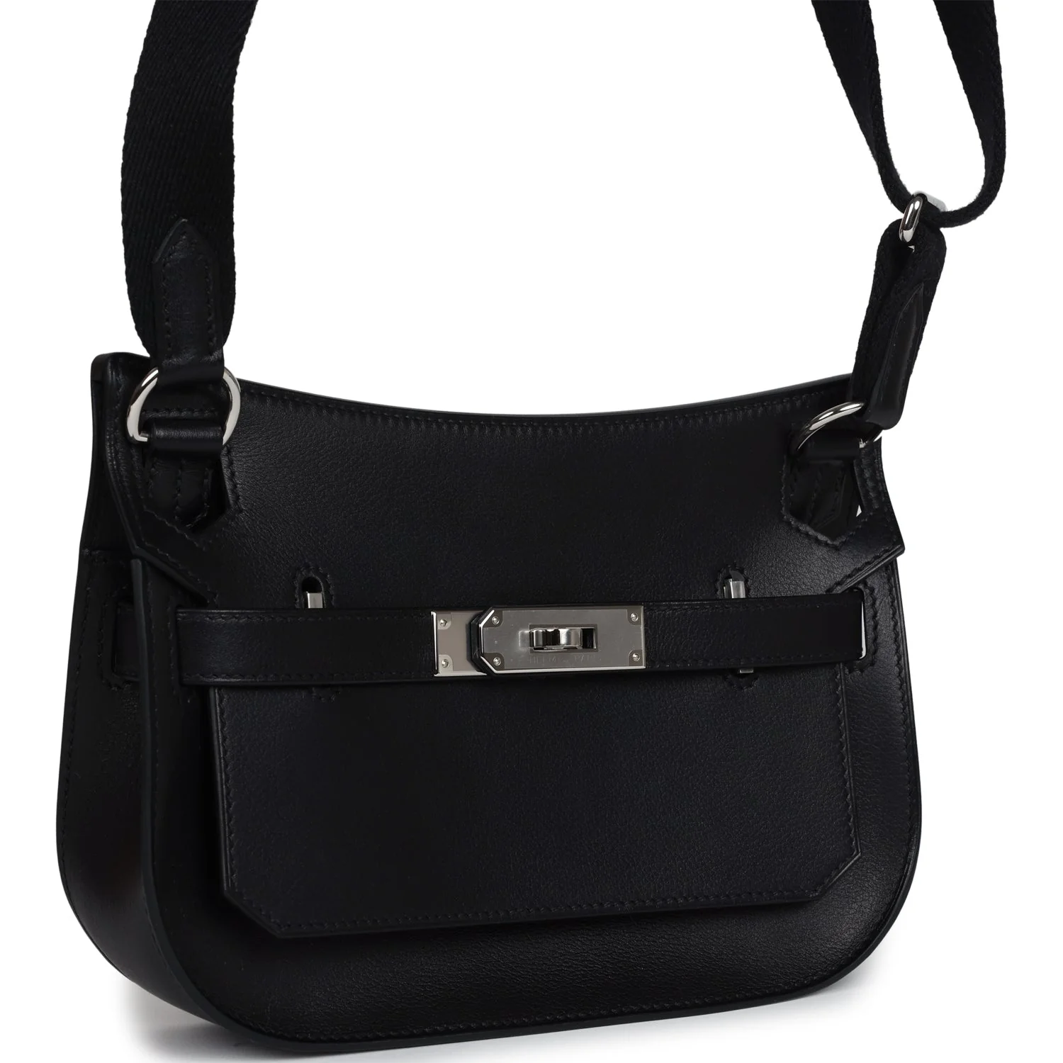 Hermes Jypsiere Mini Black Evergrain Palladium Hardware