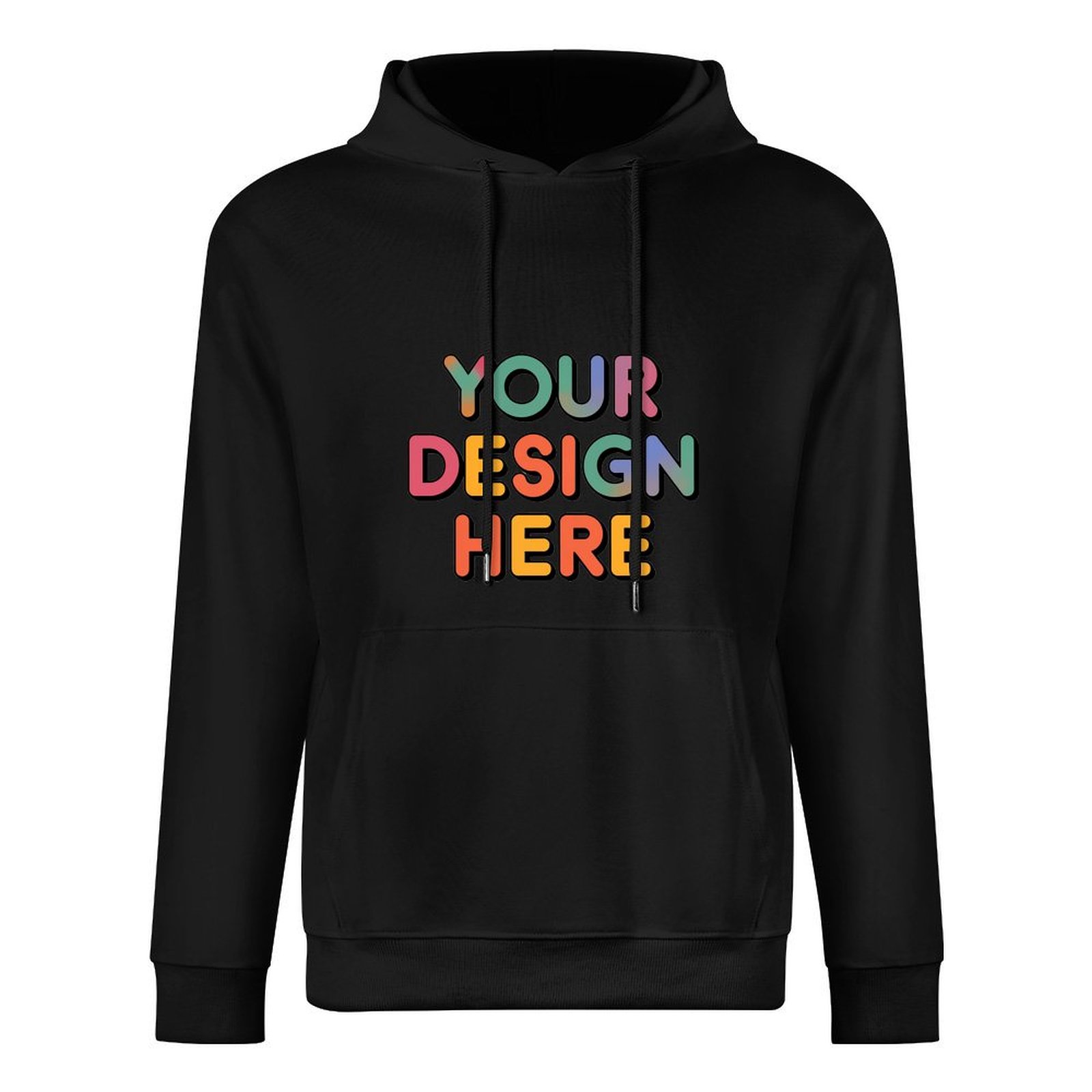 Personalized Custom Men’s 100% Cotton Hooded Sweater with Graphic Patterns