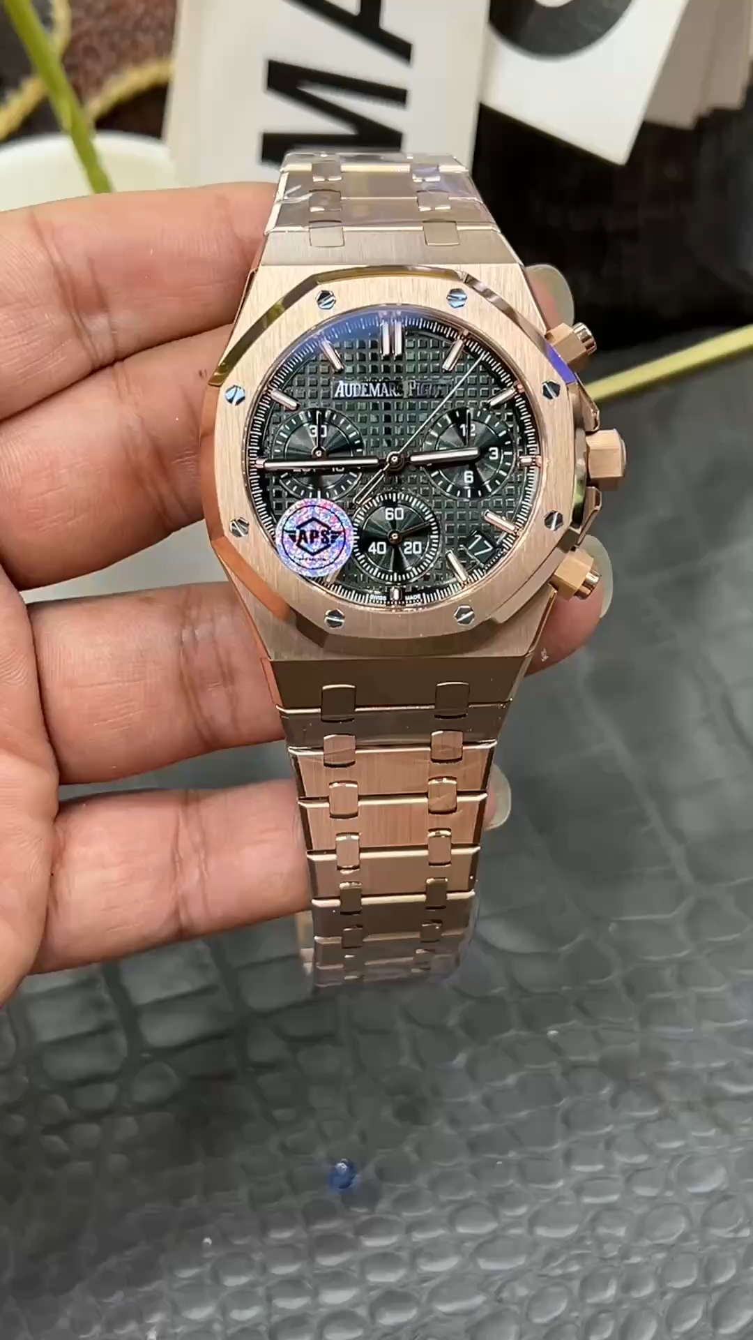 1:1 Clone AP Royal Oak Chronograph 26240OR.OO.1320OR.08 Rose Gold Men's Watch