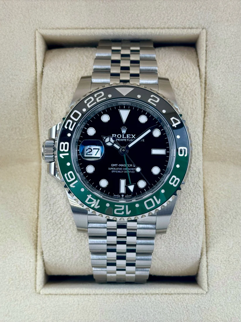 【Super Clone】RLX GMT-Master II With A Green And Black Bezel "SPRITE" (Reference # 126720VTNR)