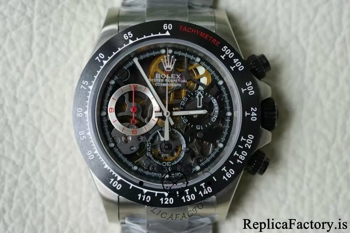 Rolex Daytona 116520 Artisans de Genève La Barrichello Skeleton 40mm Steel Replica Watch