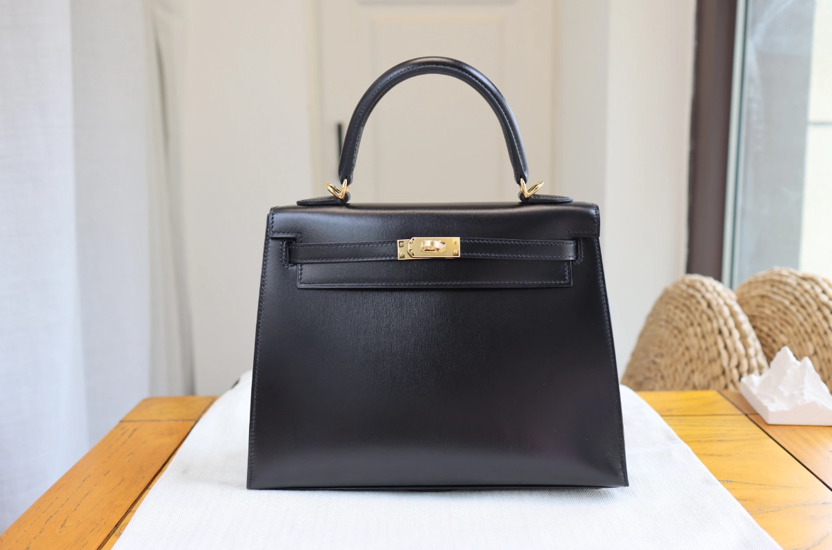 Hermès Kelly 25-28 BOX leather gold buckle custom
